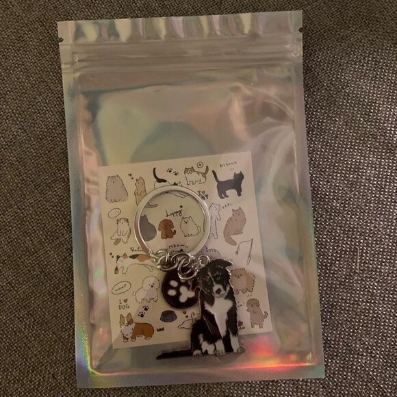 Border Collie Dog Keychain - Picture 2 of 9